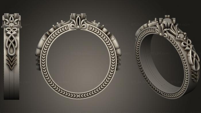 Ювелирные перстни и кольца (Кольцо 53, JVLRP_0535) 3D модель для ЧПУ станка